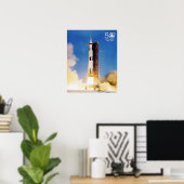 Poster 50e anniversaire Apollo 11 Lune Landing, Saturn V  (Bureau à domicile)