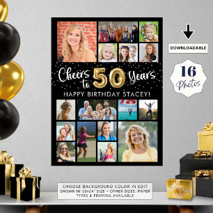 Poster 50e anniversaire Black Gold 16 Photo Cheers to Yea