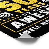 Poster 50e anniversaire Bowling 50 ans Old Bowler (Coin)