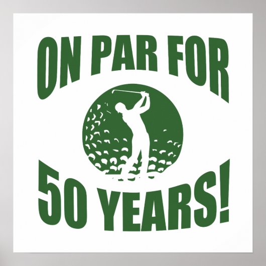 Poster 50e anniversaire de Golfer (Devant)
