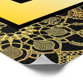 Poster 50e anniversaire d'or Symbole de bienvenue (Coin)