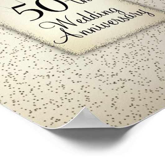 Poster 50e anniversaire du Mariage (Coin)