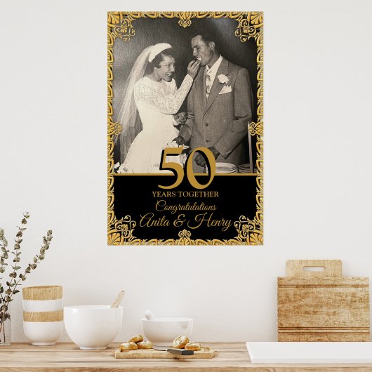 Poster 50e anniversaire du Mariage (Cuisine)
