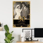 Poster 50e anniversaire du Mariage (Bureau à domicile)