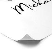 Poster 50e anniversaire du Mariage Numéro 50 Collage phot (Coin)