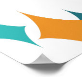 Poster 50e anniversaire fête Retro Mid Century N'importe (Coin)