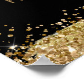 Poster 50e anniversaire Gold et Black Big Five-Oh (Coin)