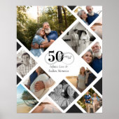Poster 50e anniversaire Infinity Love Photo Collage Cadea (Devant)