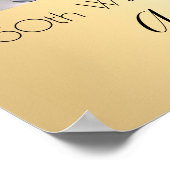 Poster 50e anniversaire mariage d'or photo collage (Coin)