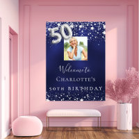 50e anniversaire marine bleu argent étoiles photo