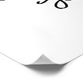 Poster 50e anniversaire Numéro d'âge 50 Photo personnalis (Coin)