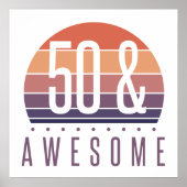 Poster 50e anniversaire Retro Sunset (Devant)