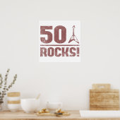 Poster 50e anniversaire Rocks (Cuisine)