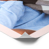 Poster 50e anniversaire rose girly parties scintillant ph (Coin)