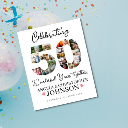 Poster 50e collection de photos pour l'anniversaire du Ma