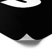 Poster 50e fête d'anniversaire Plus grand Cinquante ans (Coin)