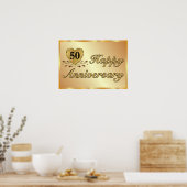 Poster - 50e Jubileum - Goud (Keuken)