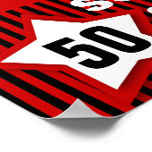 Poster 50e SURPRISE Anniversaire Bannière Star personnali (Coin)