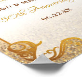 Poster 50ème anniversaire de la Parties scintillant d'or  (Coin)