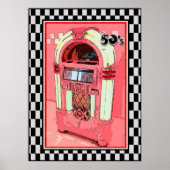 Poster 50s Jukebox (Devant)