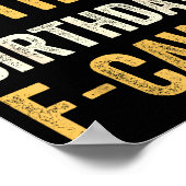 Poster 50th Birthday Funny F-caw-f Chicken Rooster Crow F (Coin)