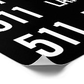 Poster 511 BATHURST Réplique TTC Streetcar Rollsign (Coin)