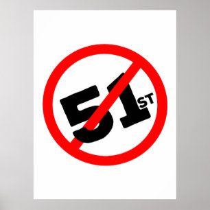 Poster 51e État Aucun moyen