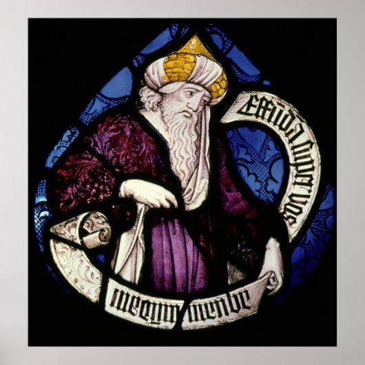 Poster 52 : Roundel du prophète Ezéchiel, 15ème siècle (Devant)