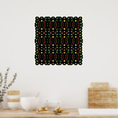 Poster 52x52 ou plus petit, couleur Motif Abstrait (Cuisine)
