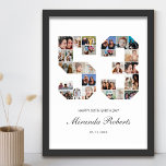 Poster 53e anniversaire Numéro 53 Photo personnalisée Col<br><div class="desc">Célébrez le 53ème anniversaire avec cette affiche photo-collage personnalisée numéro 53. Ce cadeau personnalisable est également parfait pour un anniversaire mariage. C'est une excellente façon de présenter des souvenirs précieux de votre vie de mariage et de marié. L'affiche comporte un collage de photos qui capturent ces moments spéciaux, et il...</div>