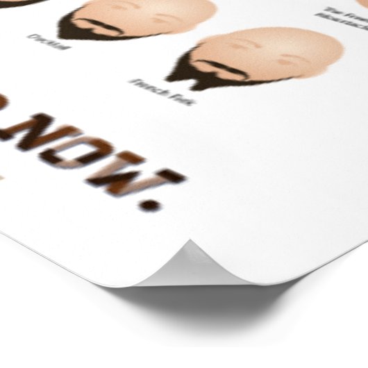 Poster 54 Styles de cheveux faciaux (Coin)