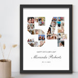 Poster 54e anniversaire Numéro 54 Photo personnalisée Col<br><div class="desc">Célébrez le 54ème anniversaire avec cette affiche de collage photo personnalisée numéro 54. Ce cadeau personnalisable est également parfait pour un anniversaire mariage. C'est une excellente façon de présenter des souvenirs précieux de votre vie de mariage et de marié. L'affiche comporte un collage de photos qui capturent ces moments spéciaux,...</div>
