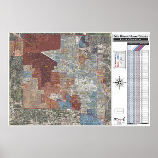 Poster 54th Illinois House District - 2008 Général (Devant)