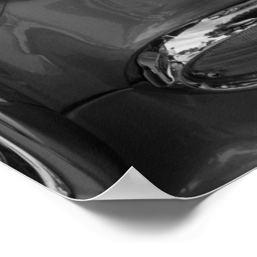 Poster 55 Niveaux de gris Chevy Headlight (Coin)