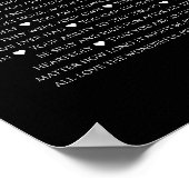 Poster 55 raisons pour lesquelles nous vous aimons décora (Coin)