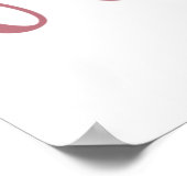 Poster 55e anniversaire femmes Bonjour 55 mignonne 55 ans (Coin)