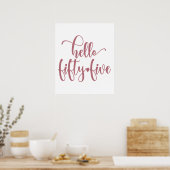 Poster 55e anniversaire femmes Bonjour 55 mignonne 55 ans (Cuisine)