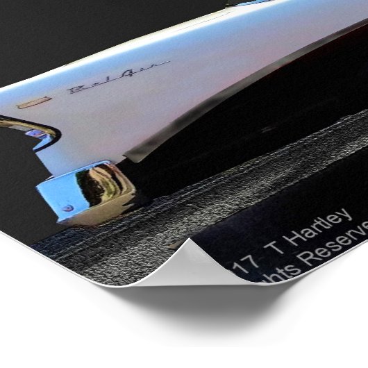 POSTER '56 CHEVY BEL AIR (Coin)