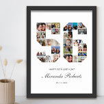 Poster 56e anniversaire Numéro 56 Photo personnalisée Col<br><div class="desc">Célébrez le 56ème anniversaire avec cette affiche photo-collage personnalisée numéro 56. Ce cadeau personnalisable est également parfait pour un anniversaire mariage. C'est une excellente façon de présenter des souvenirs précieux de votre vie de mariage et de marié. L'affiche comporte un collage de photos qui capturent ces moments spéciaux, et il...</div>