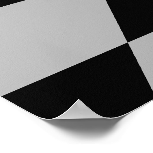 Poster '57 Chevy sur Checkerboard (Coin)