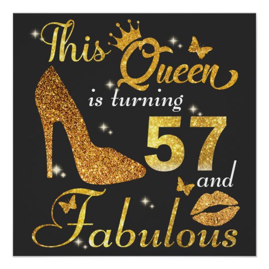 Poster 57E Anniversaire Féminin (Devant)