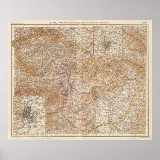 Poster 5960 Tchécoslovaquie, Hongrie (Devant)