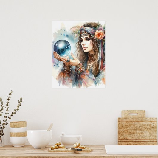 Poster *~* 5 A100 Psychic Boho Gypsy Fortune Teller (Cuisine)