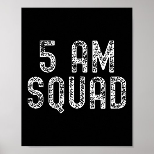 Poster 5 Am Squad _ Funny Gym Workout Quote Apparel Tank  (Devant)