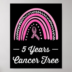 Poster 5 ans Cancer du sein Survivant libre