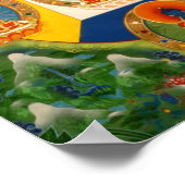 Poster 5 Bouddhas Dhyani (Coin)