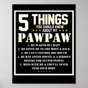 Poster 5 Choses Que Tu Devrais Savoir Sur Mon Grand-Père