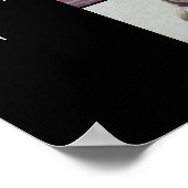 Poster 5 Collage photo Texte facultatif - peut modifier n (Coin)