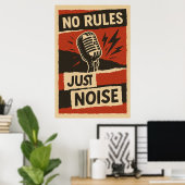 Poster 5, geen regels, alleen geluid, (Thuiskantoor)