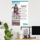 Poster 5 Obstacles à l'innovation Infographie (Bureau à domicile)